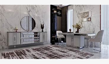 Majeste Sis Gri Yaşam Odası Takımı 