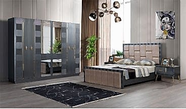 Moon Yatak Odası Takımı (Gri) 